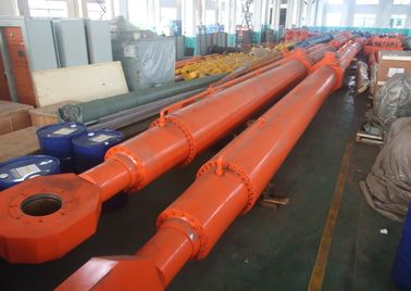 Double grue hydraulique hydraulique télescopique temporaire du cylindre 1000KN 11m
