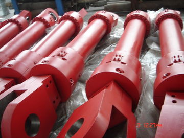 Bélier hydraulique à simple effet rouge soulevant le cylindre hydraulique pour le four